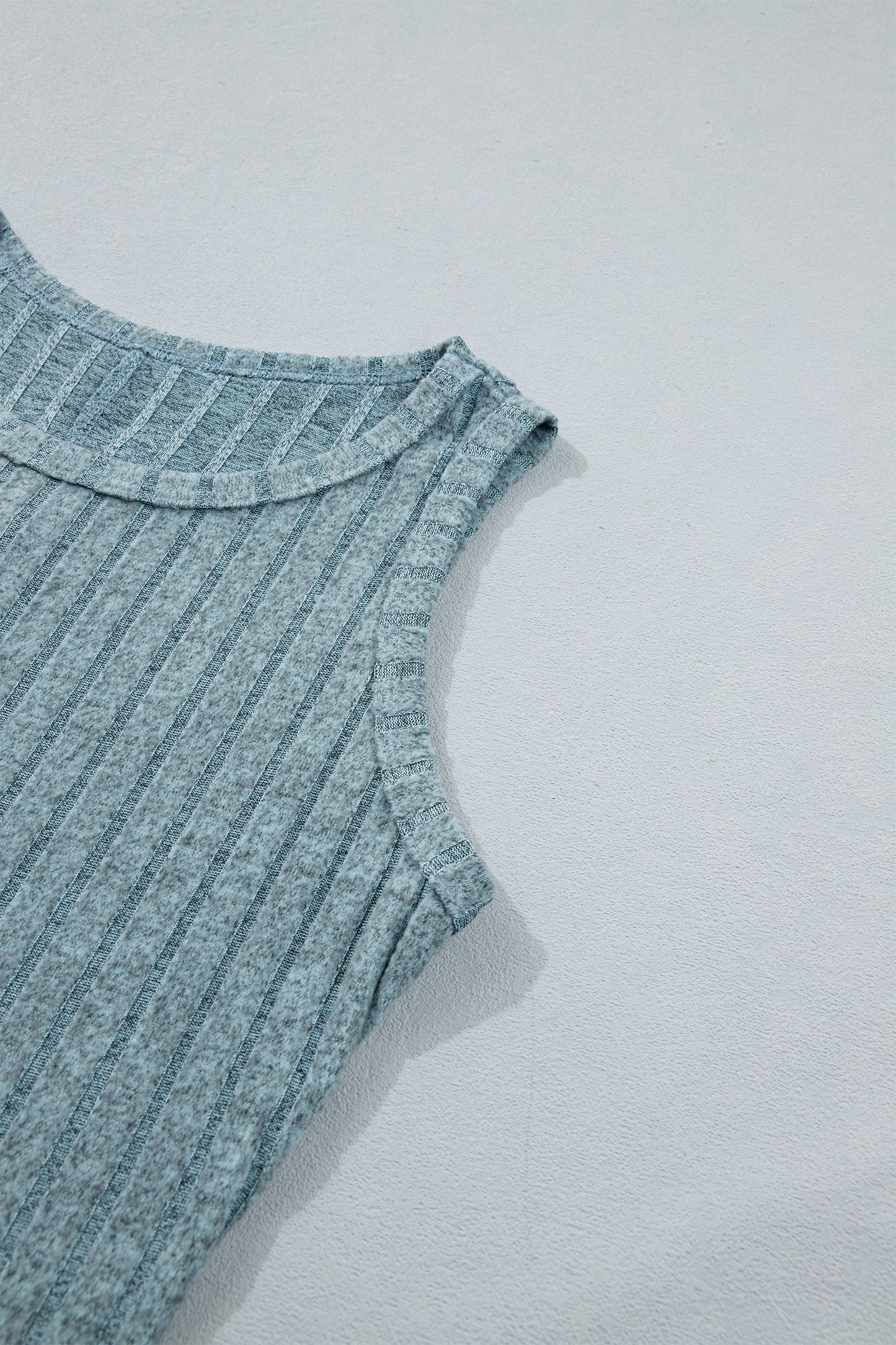 Mineral Wash Ribbed Slim Fit Tank Top