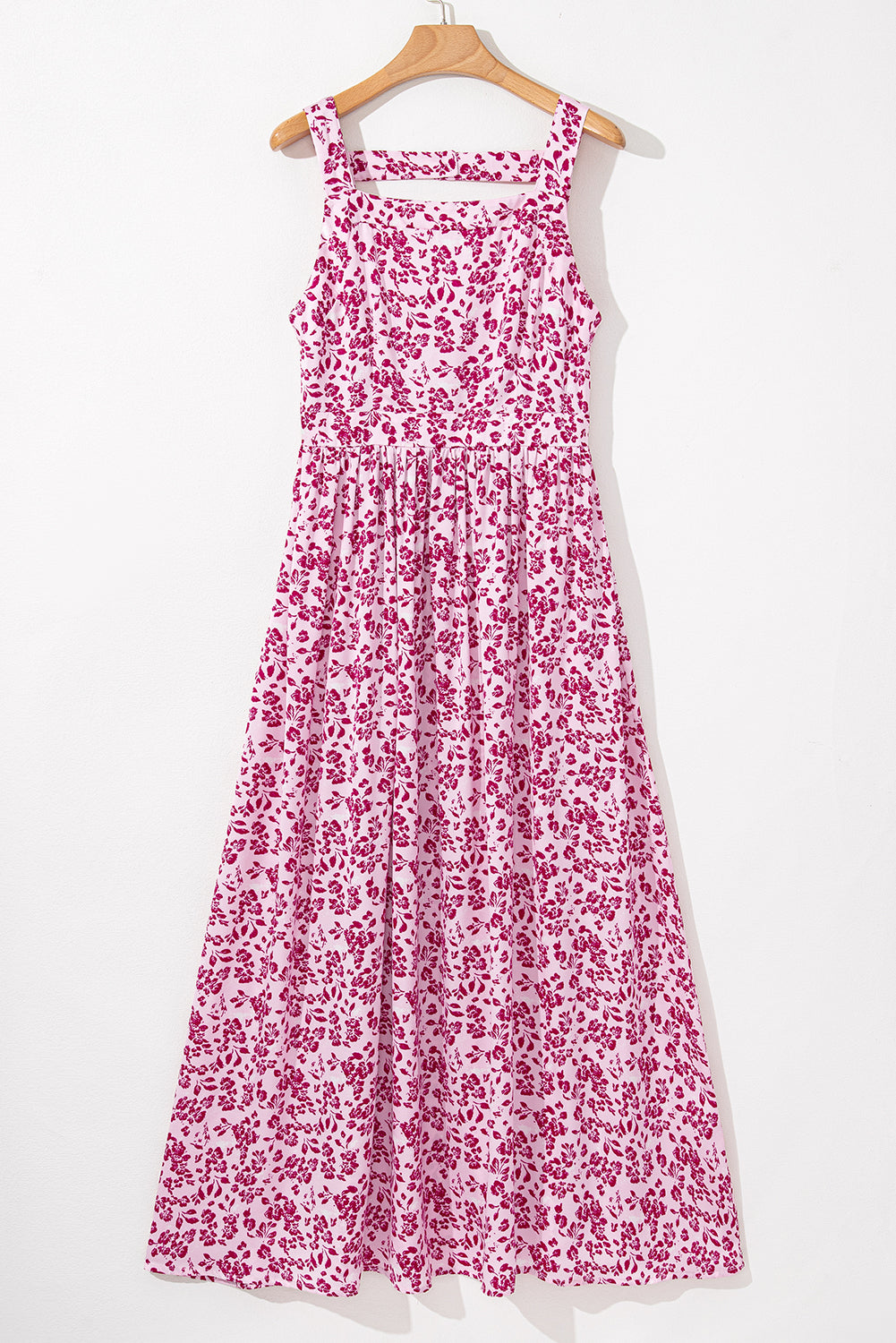 Pink Floral Maxi Dress