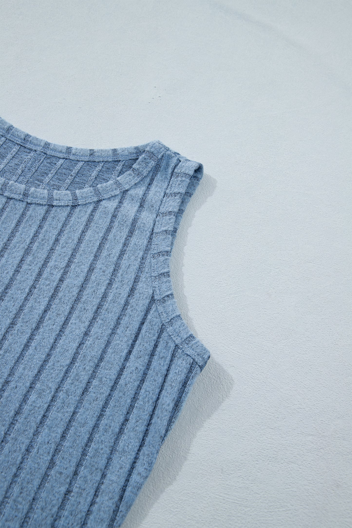 Mineral Wash Ribbed Slim Fit Tank Top
