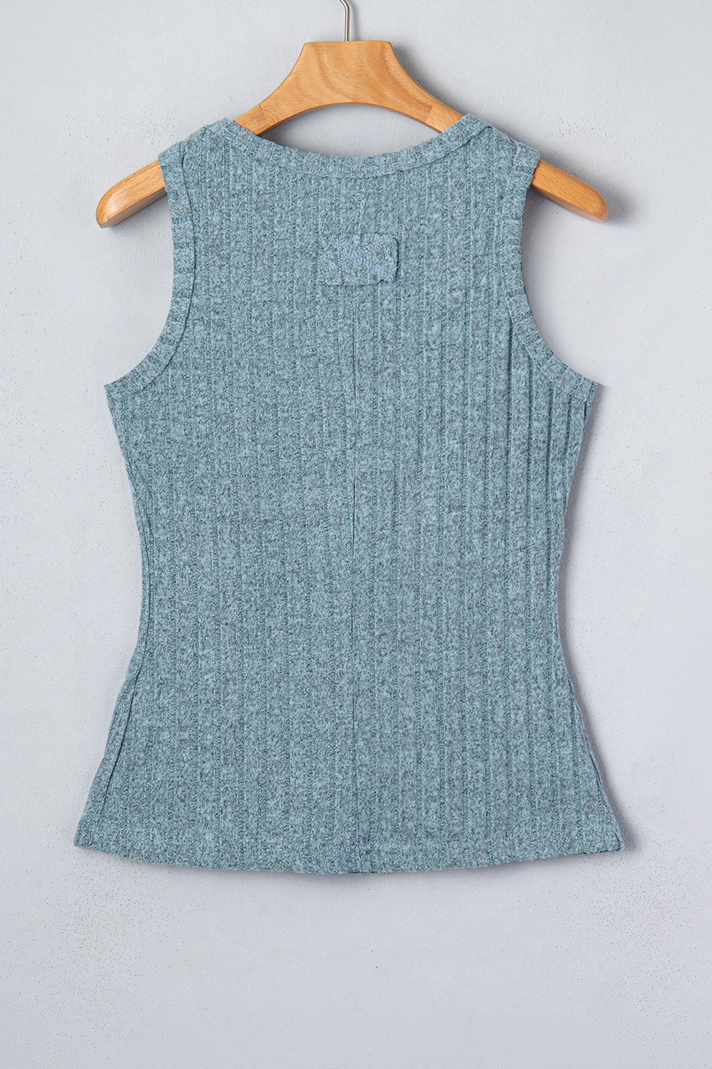 Mineral Wash Ribbed Slim Fit Tank Top