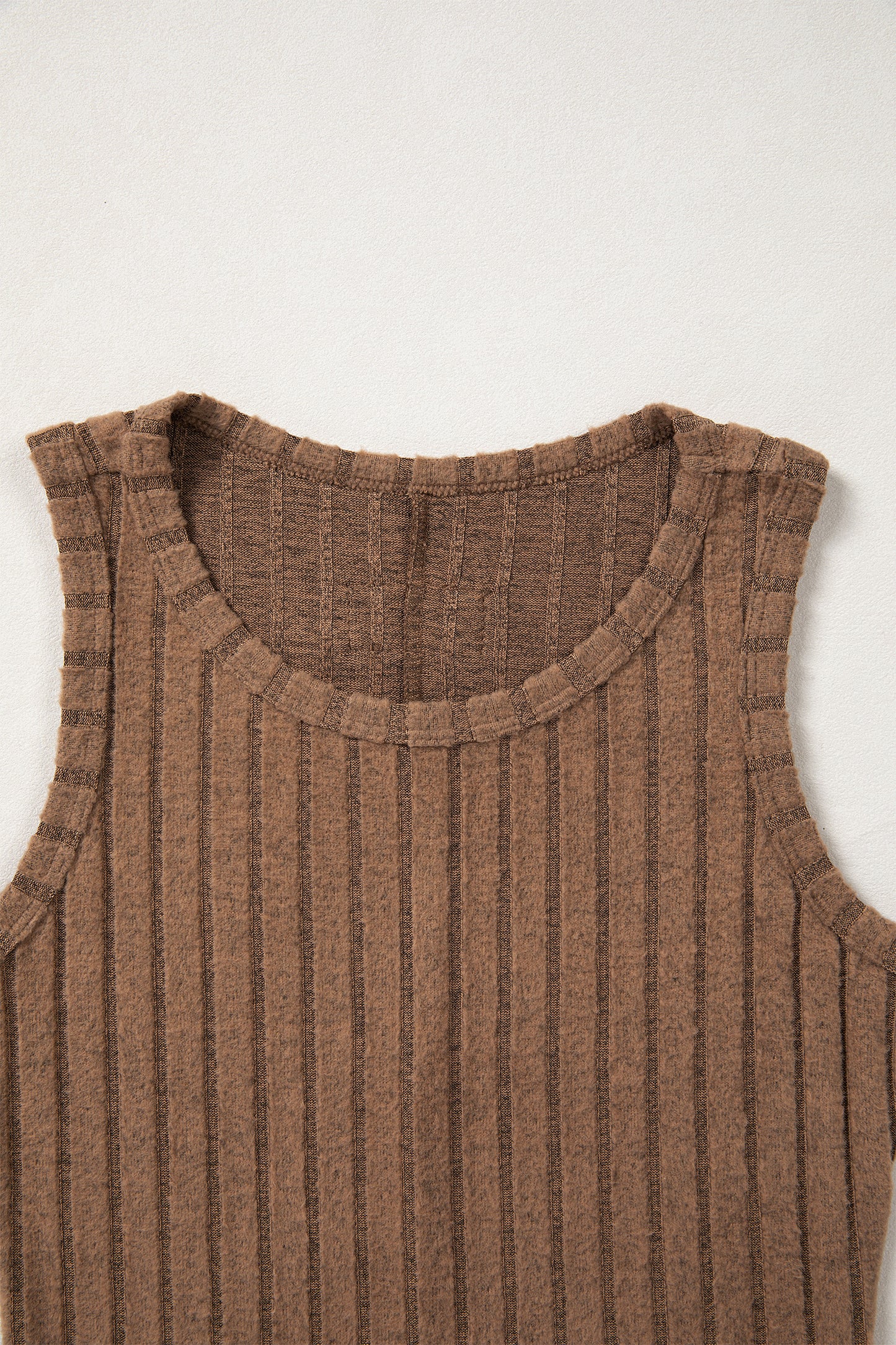Mineral Wash Ribbed Slim Fit Tank Top