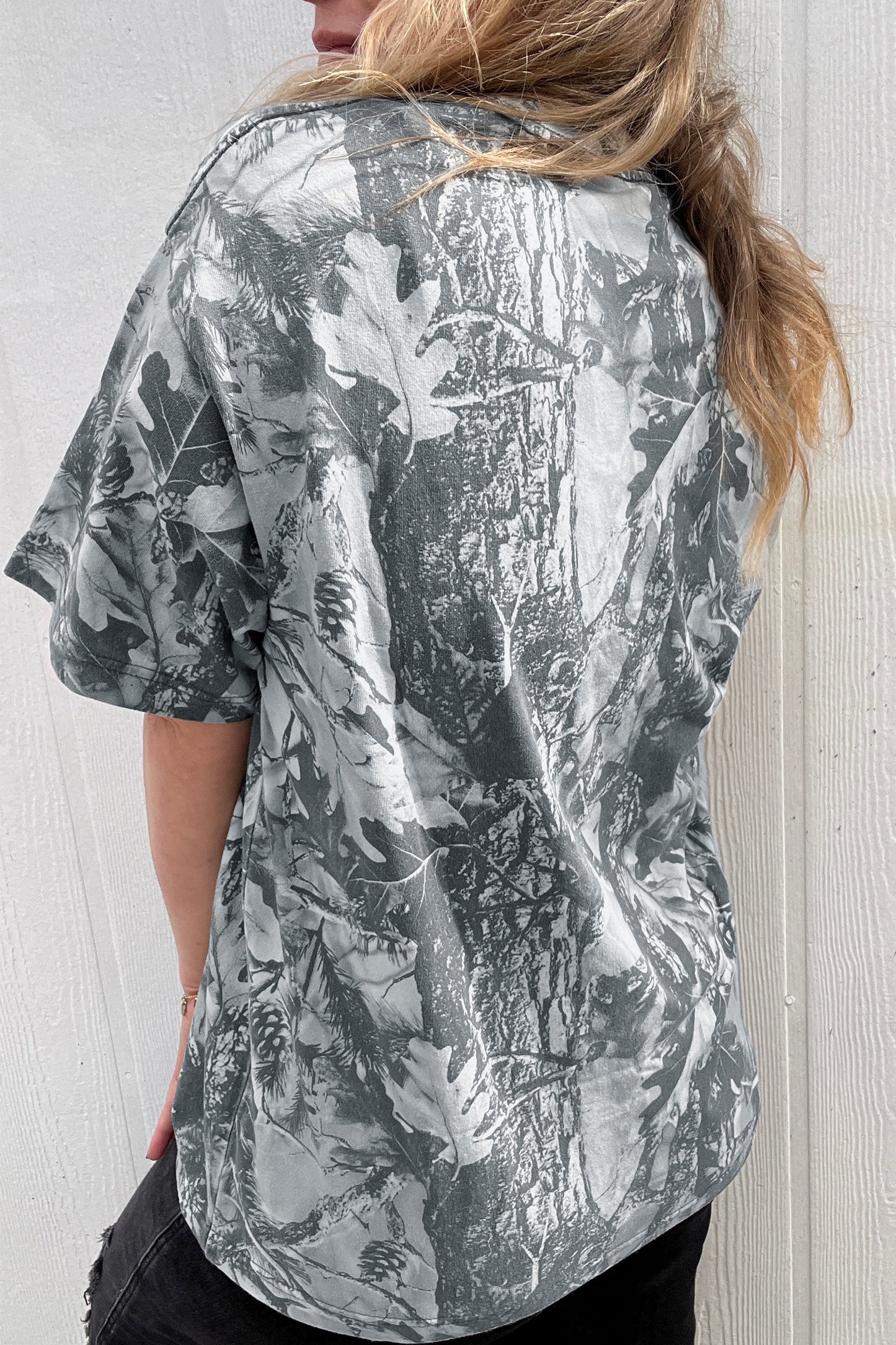 LOVE LIKE JESUS Camo Print Relaxed Fit Tee