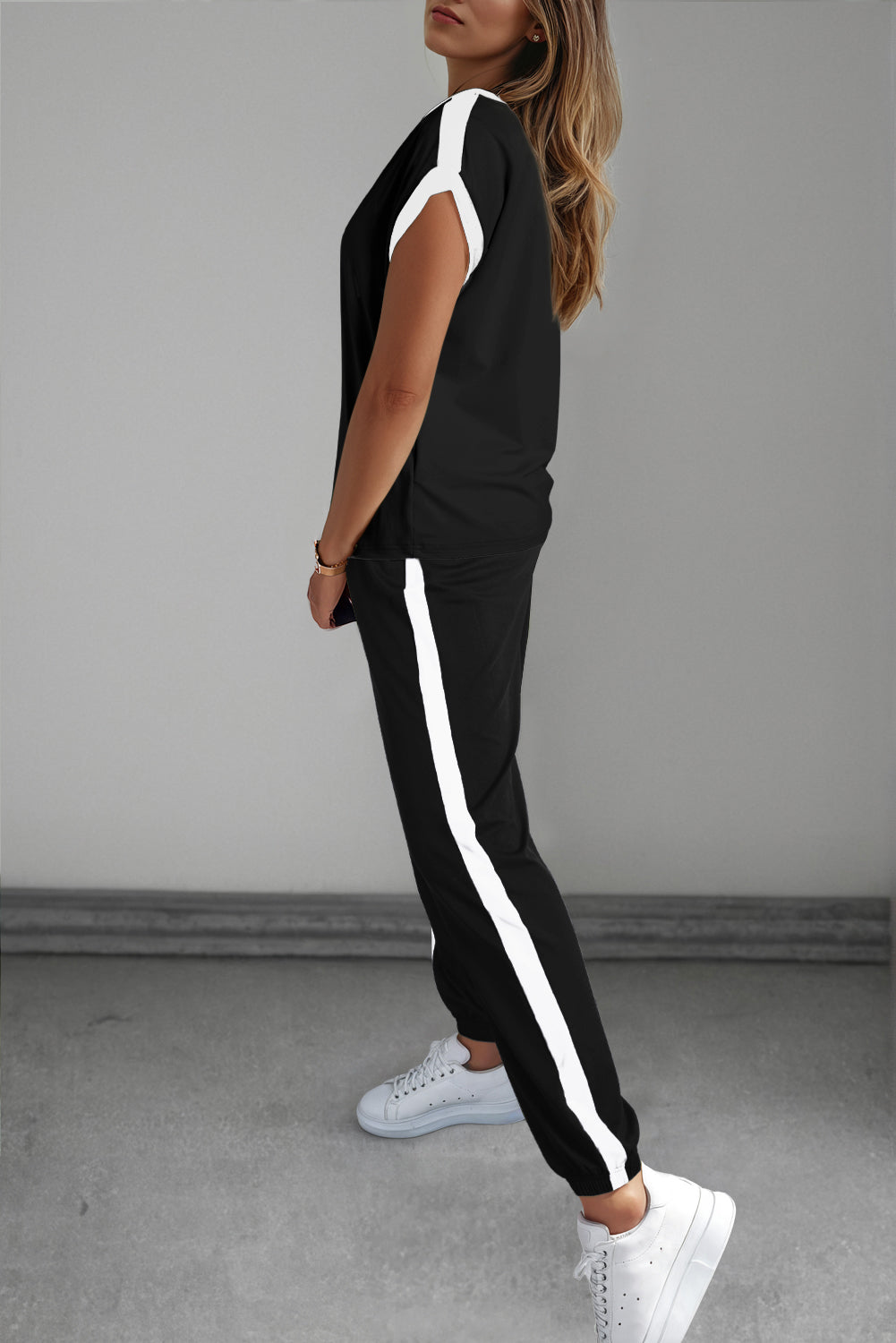Black Tank and Pants Set