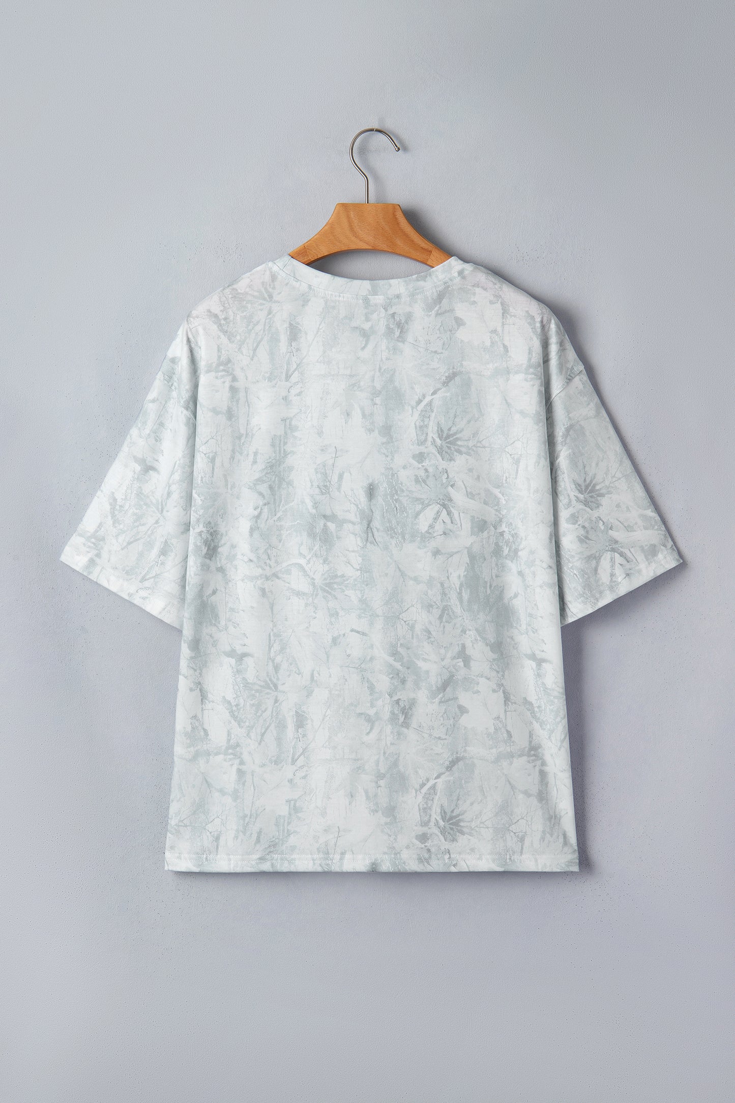 LOVE LIKE JESUS Gray Camo Oversized Tee