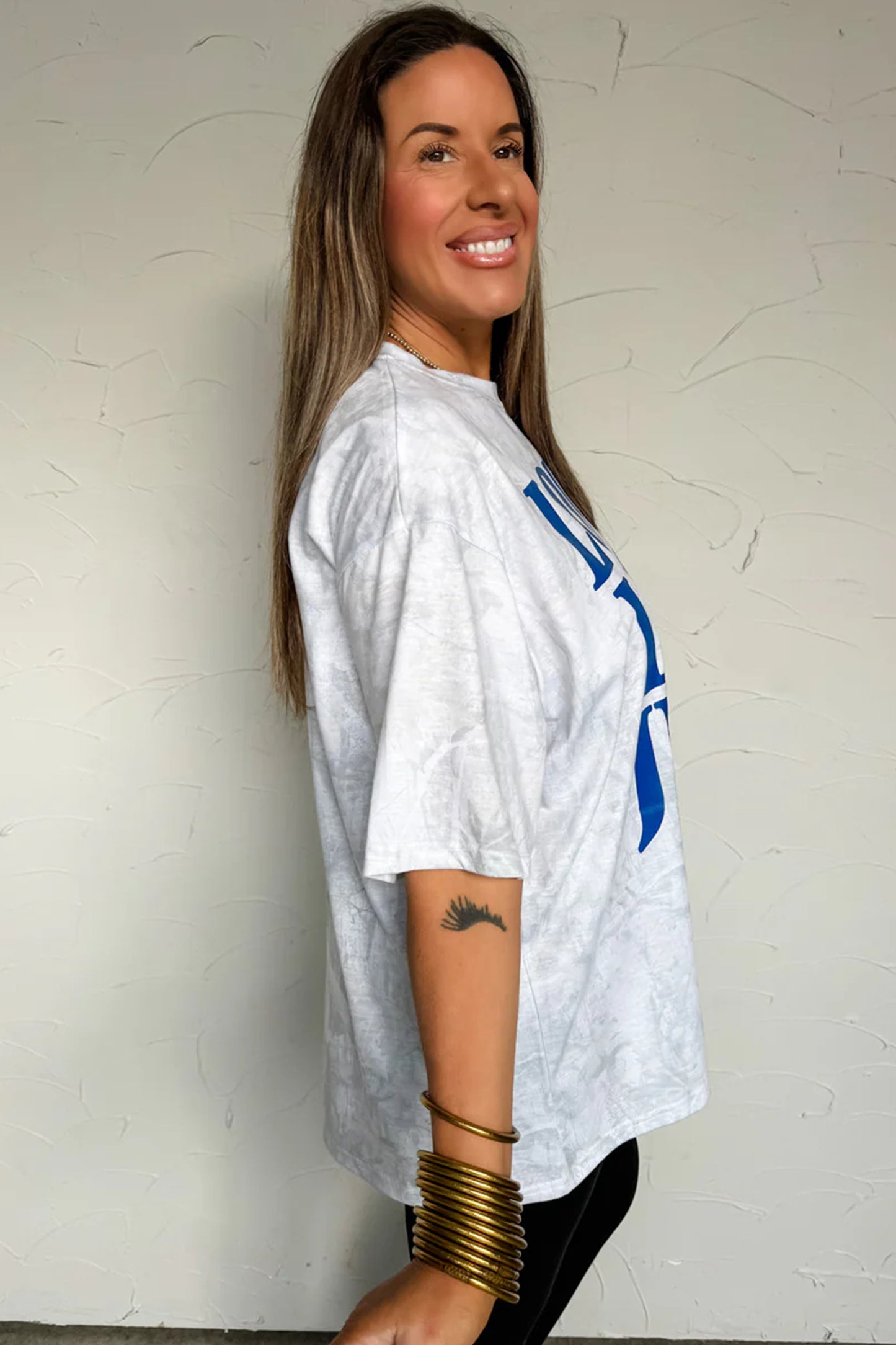 LOVE LIKE JESUS Gray Camo Oversized Tee