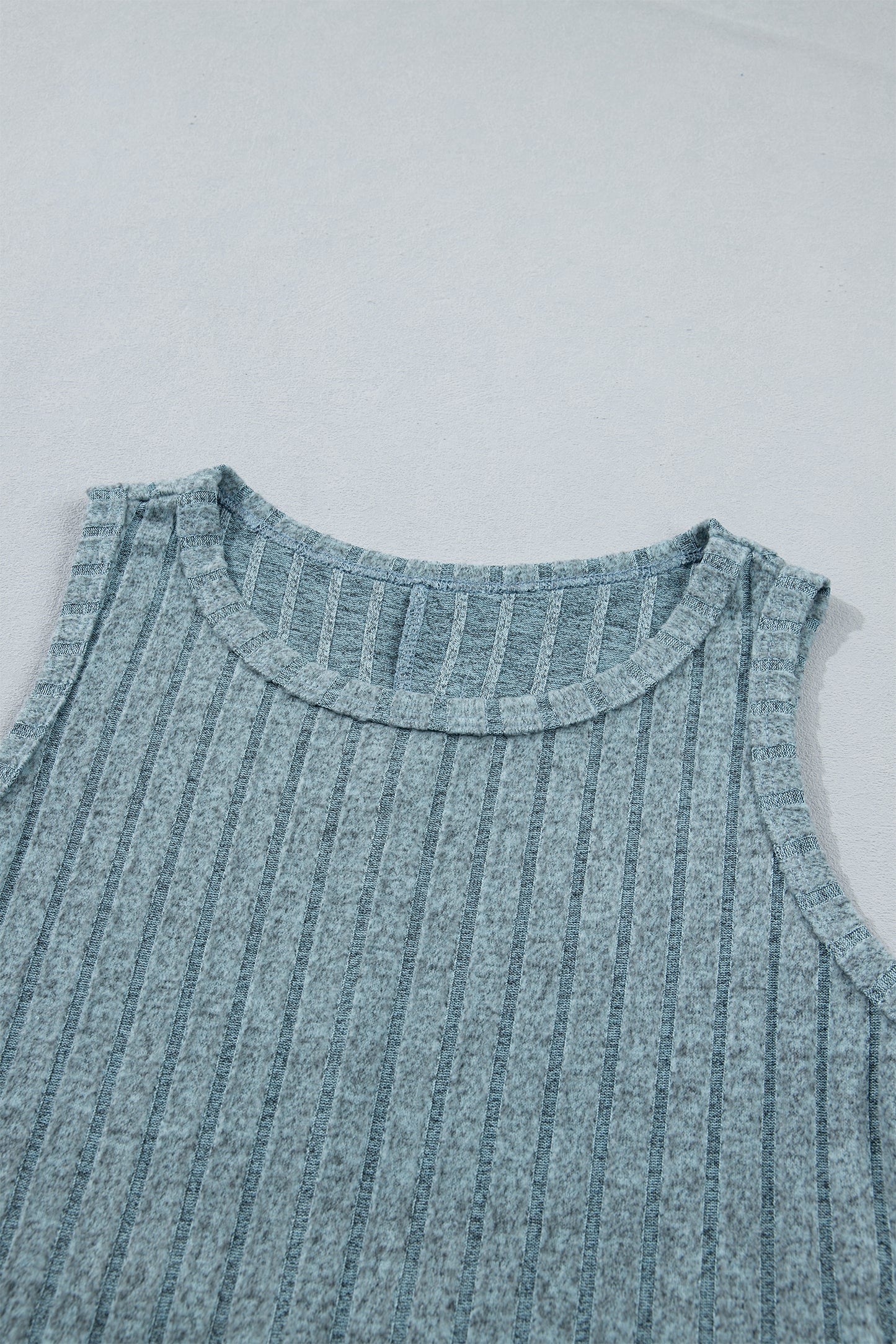 Mineral Wash Ribbed Slim Fit Tank Top