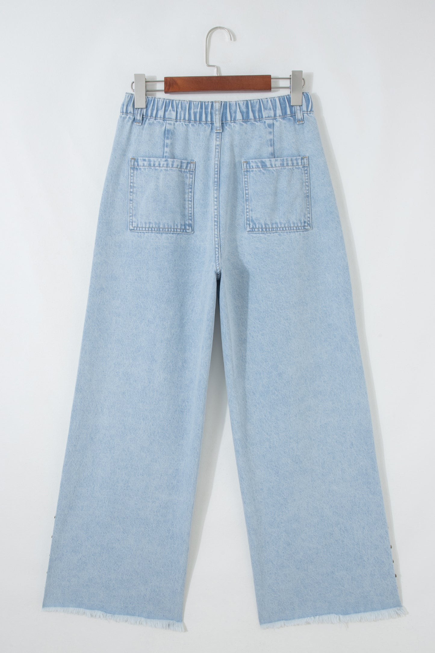 Beau Blue Studded Wide Leg Jeans