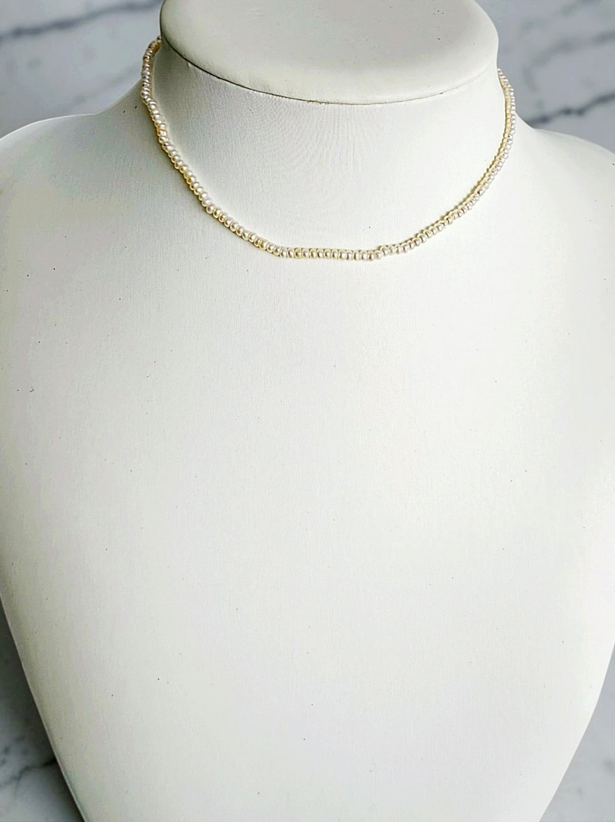Ann Mini Pearl Choker Necklace