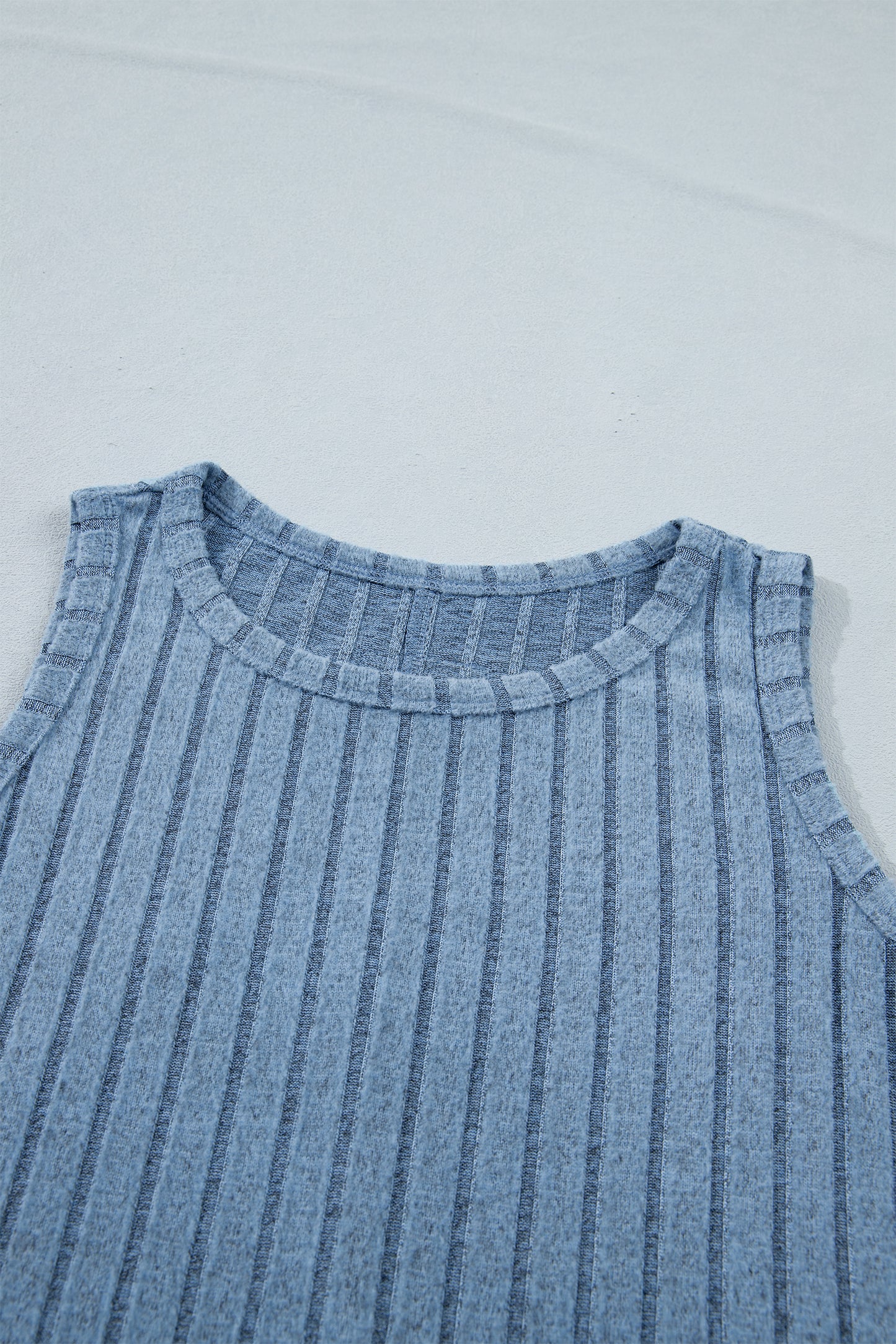 Mineral Wash Ribbed Slim Fit Tank Top
