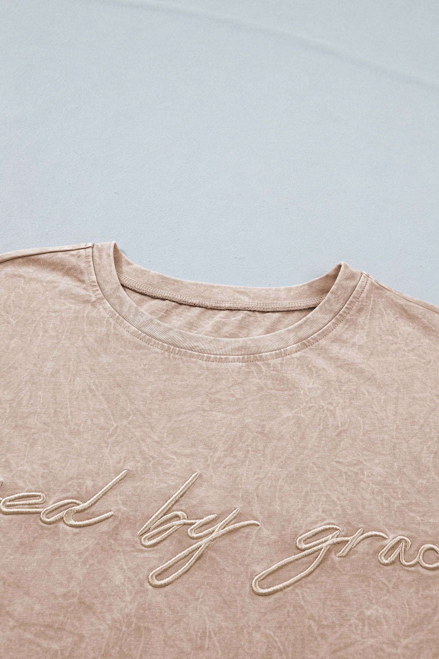 Saved by grace Mineral Washed Cotton T Shirt