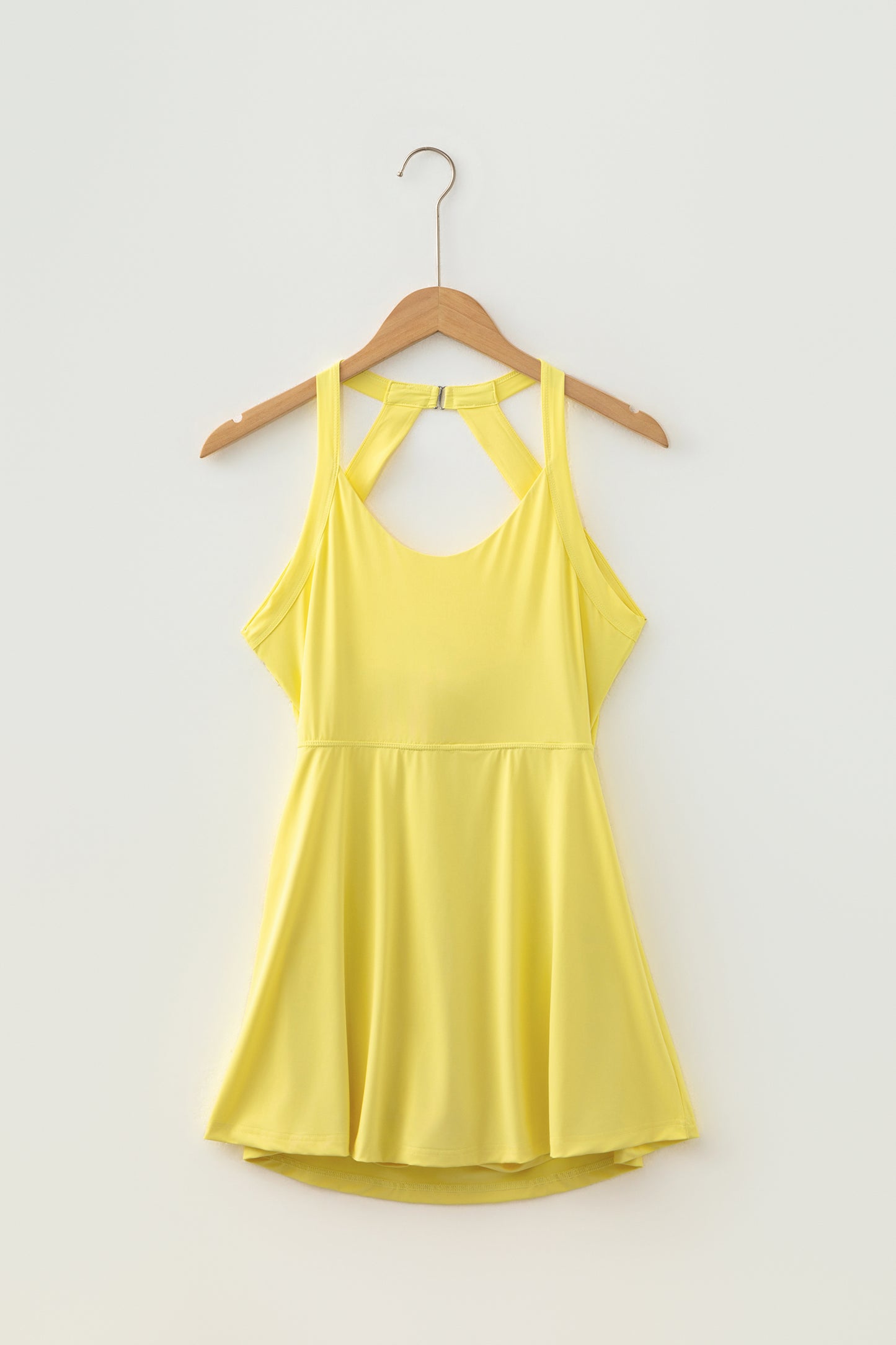 Yellow Cream Cutout Active Dress