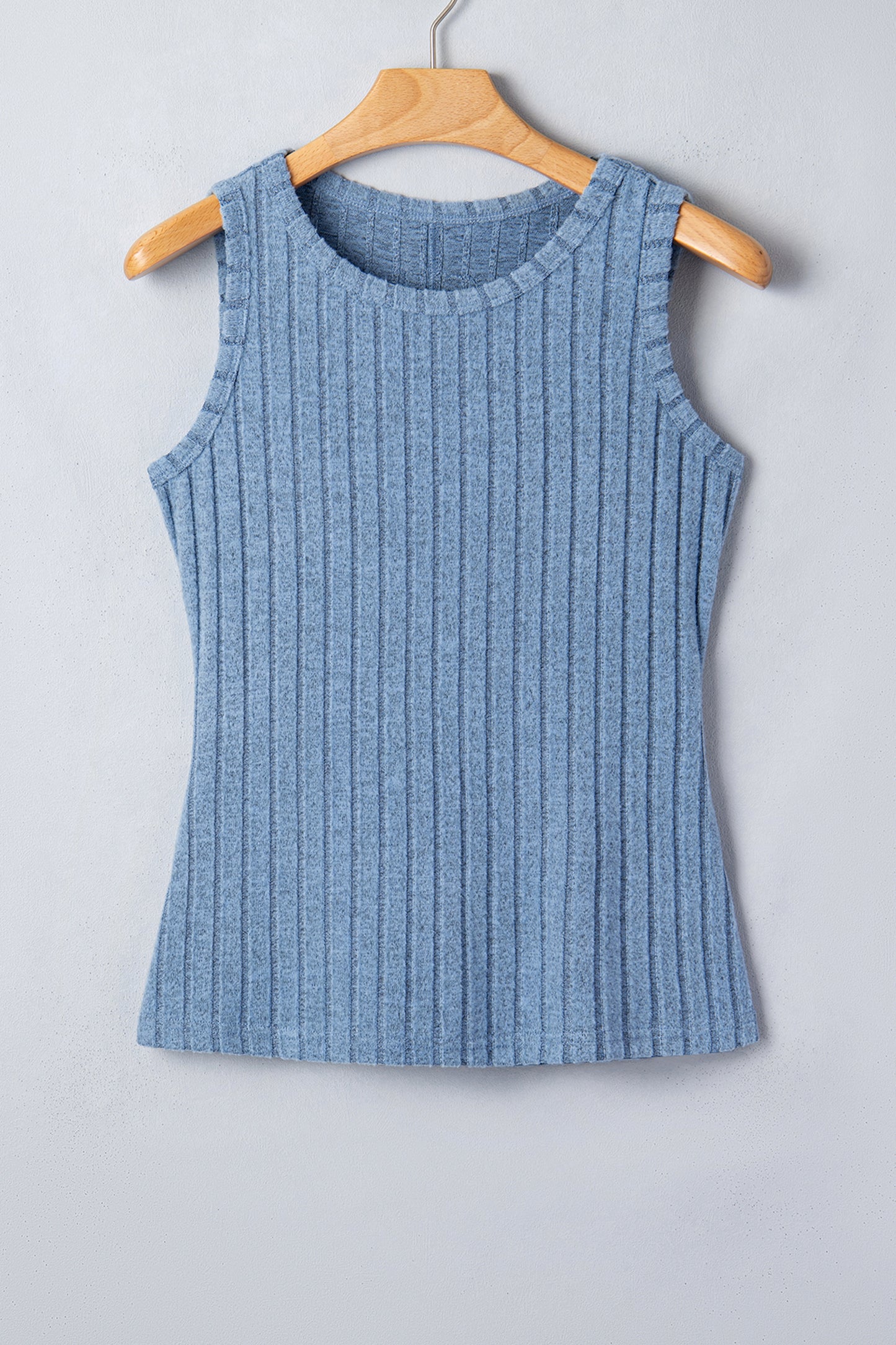 Mineral Wash Ribbed Slim Fit Tank Top