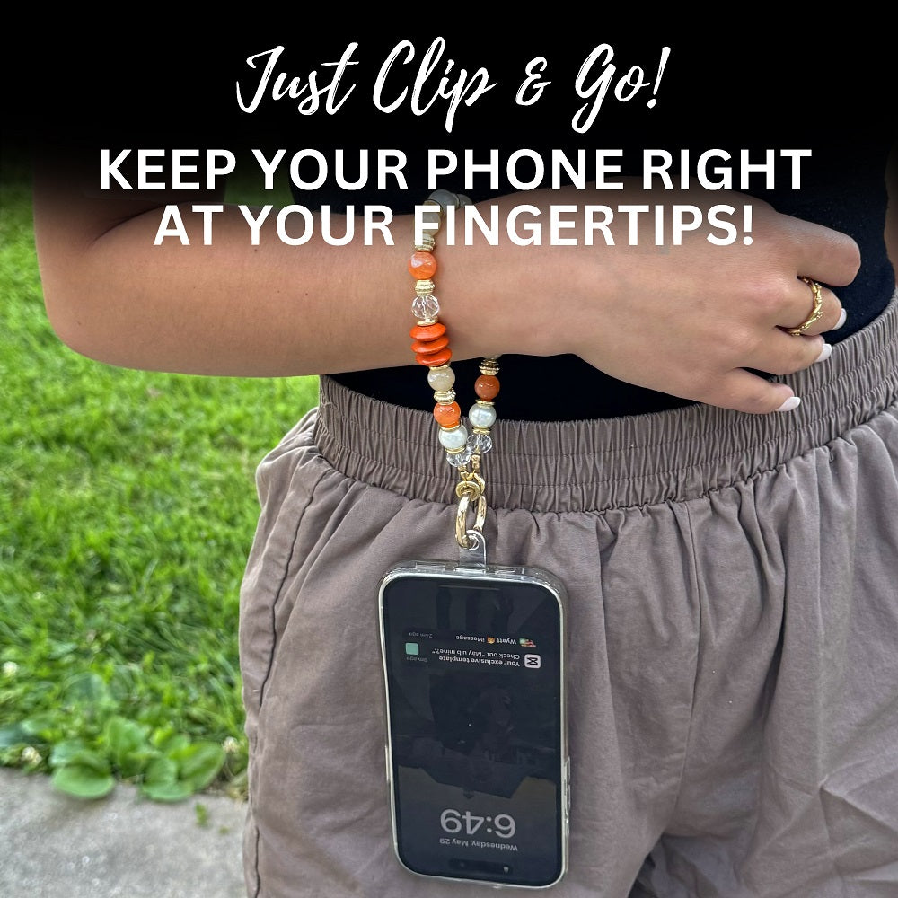 Clip & Go Beaded Phone Wristlet – Assorted Styles