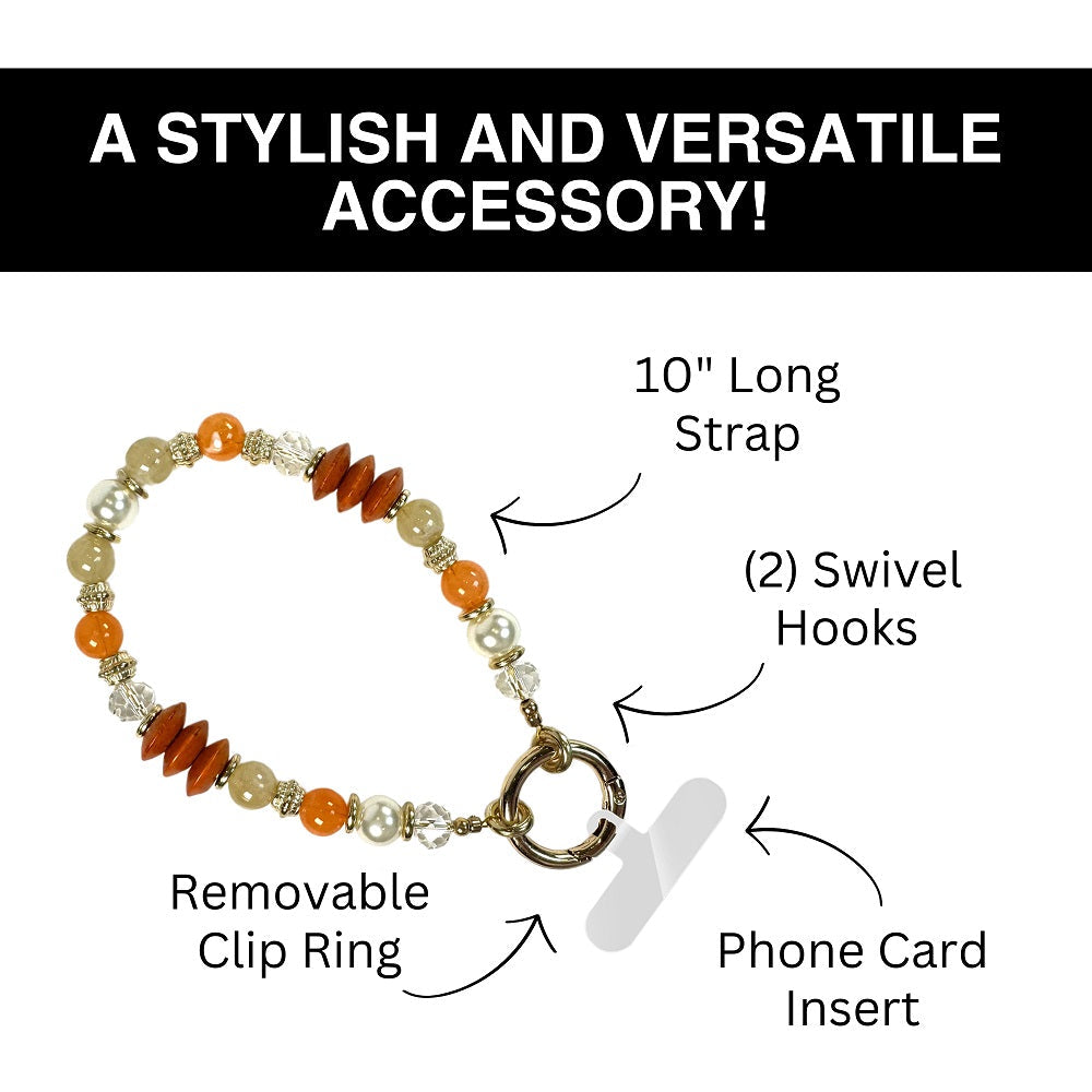 Clip & Go Beaded Phone Wristlet – Assorted Styles