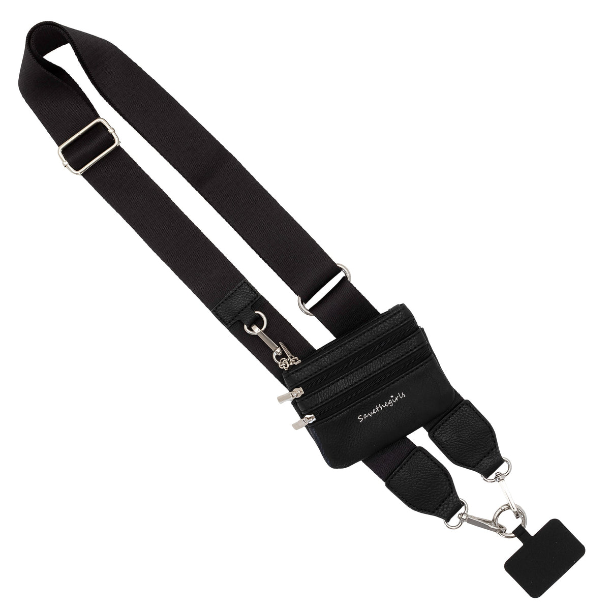 Clip & Go Phone Strap with Pouch – Solid Collection