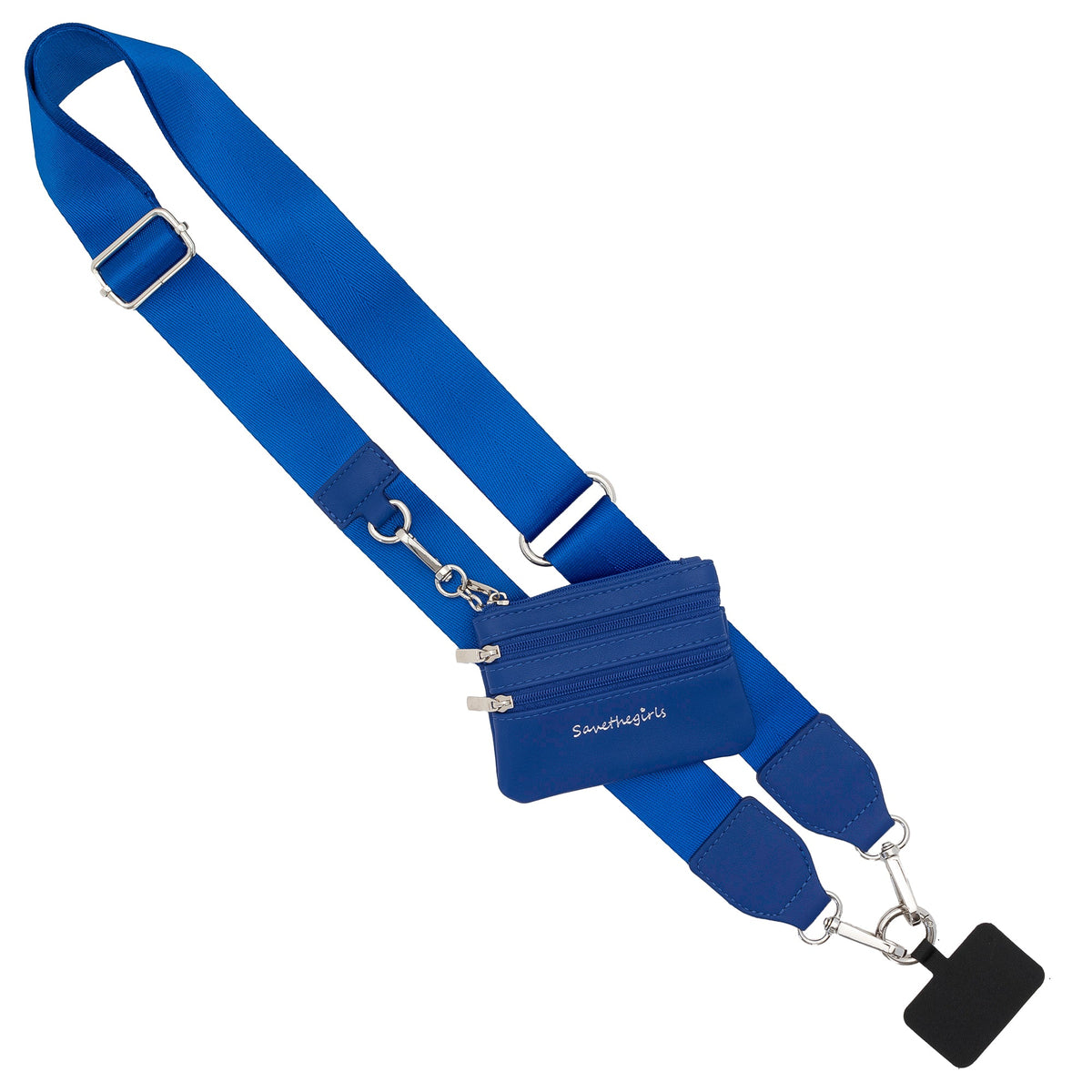 Clip & Go Phone Strap with Pouch – Solid Collection