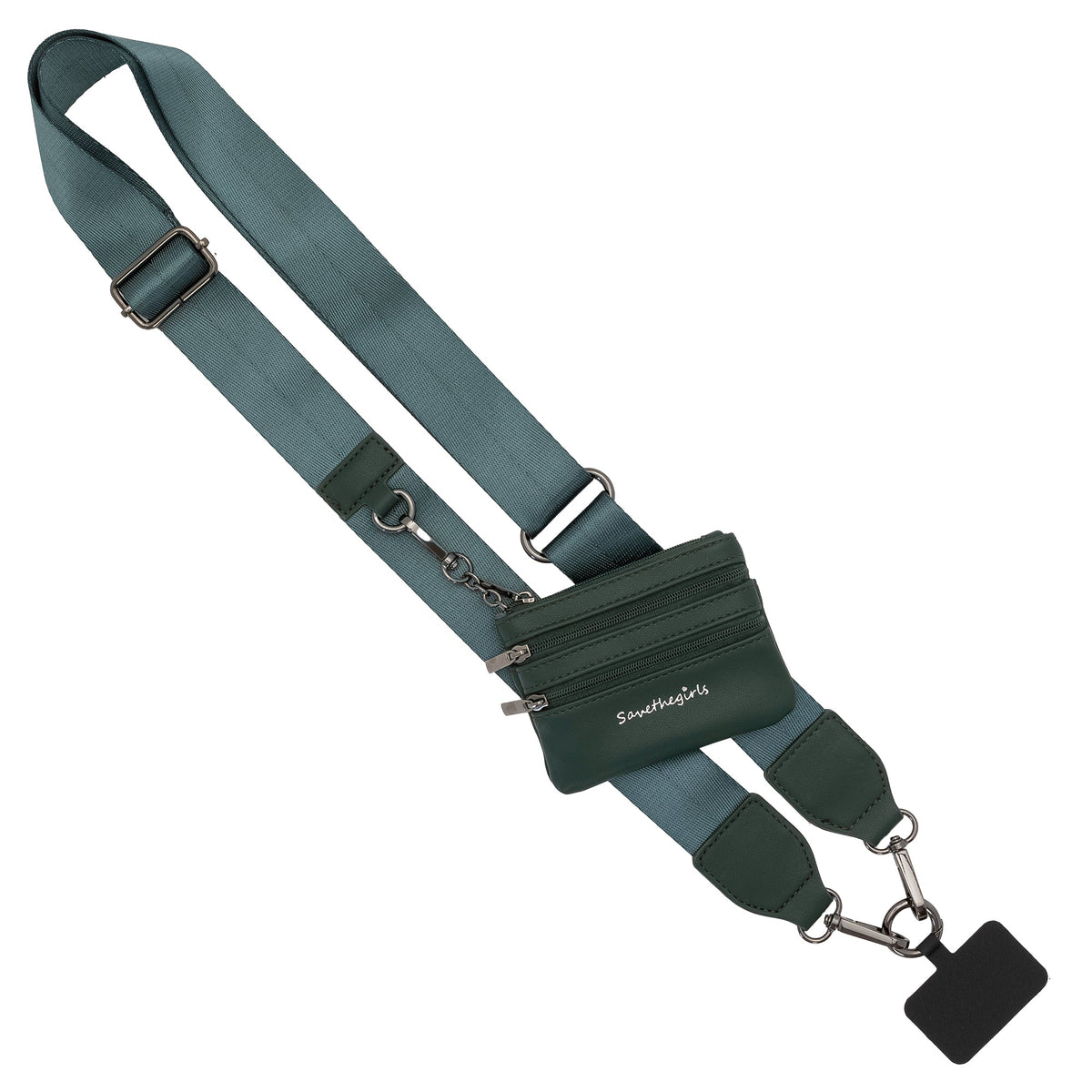 Clip & Go Phone Strap with Pouch – Solid Collection