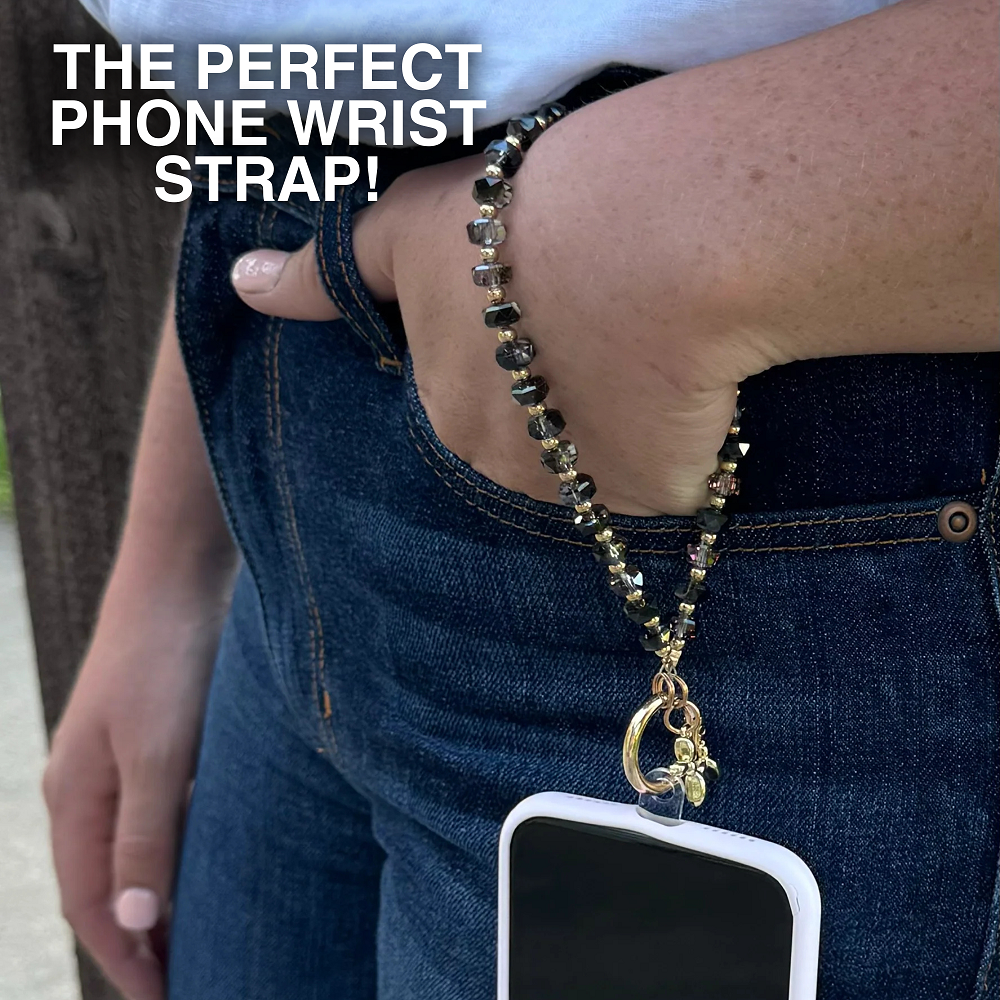 Clip & Go Beaded Phone Wristlet – Bedazzled Collection