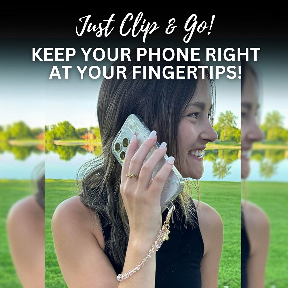 Clip & Go Beaded Phone Wristlet – Bedazzled Collection