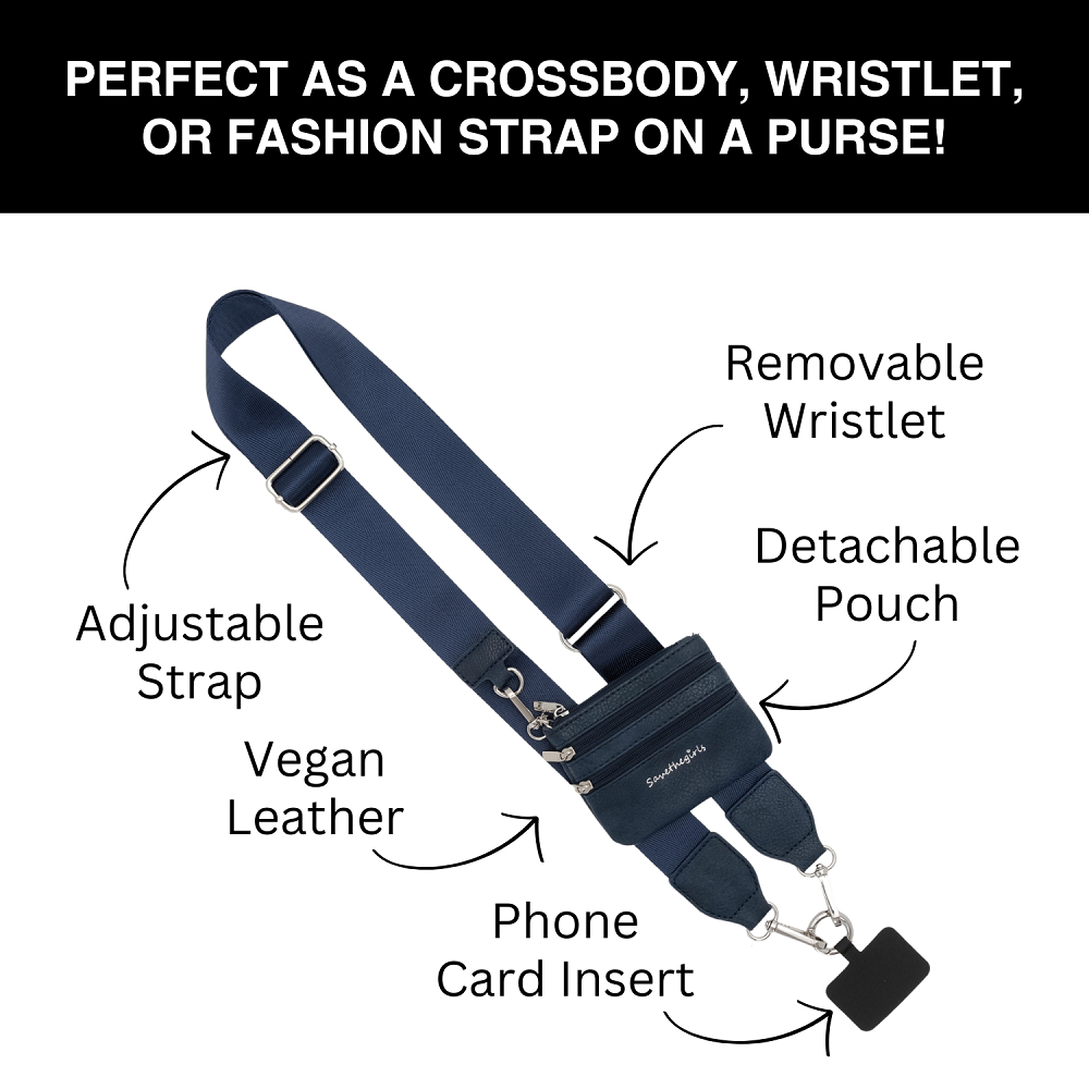 Clip & Go Phone Strap with Pouch-Neutral Collection