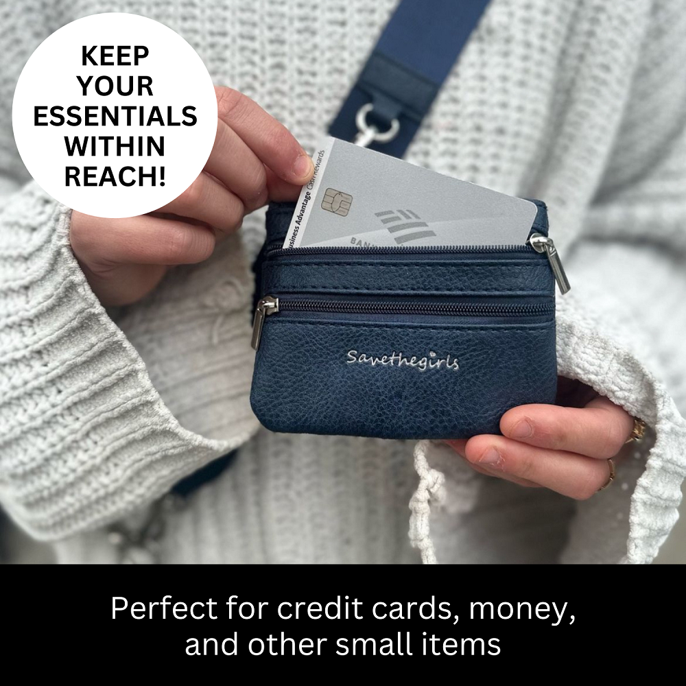 Clip & Go Phone Strap with Pouch – Solid Collection
