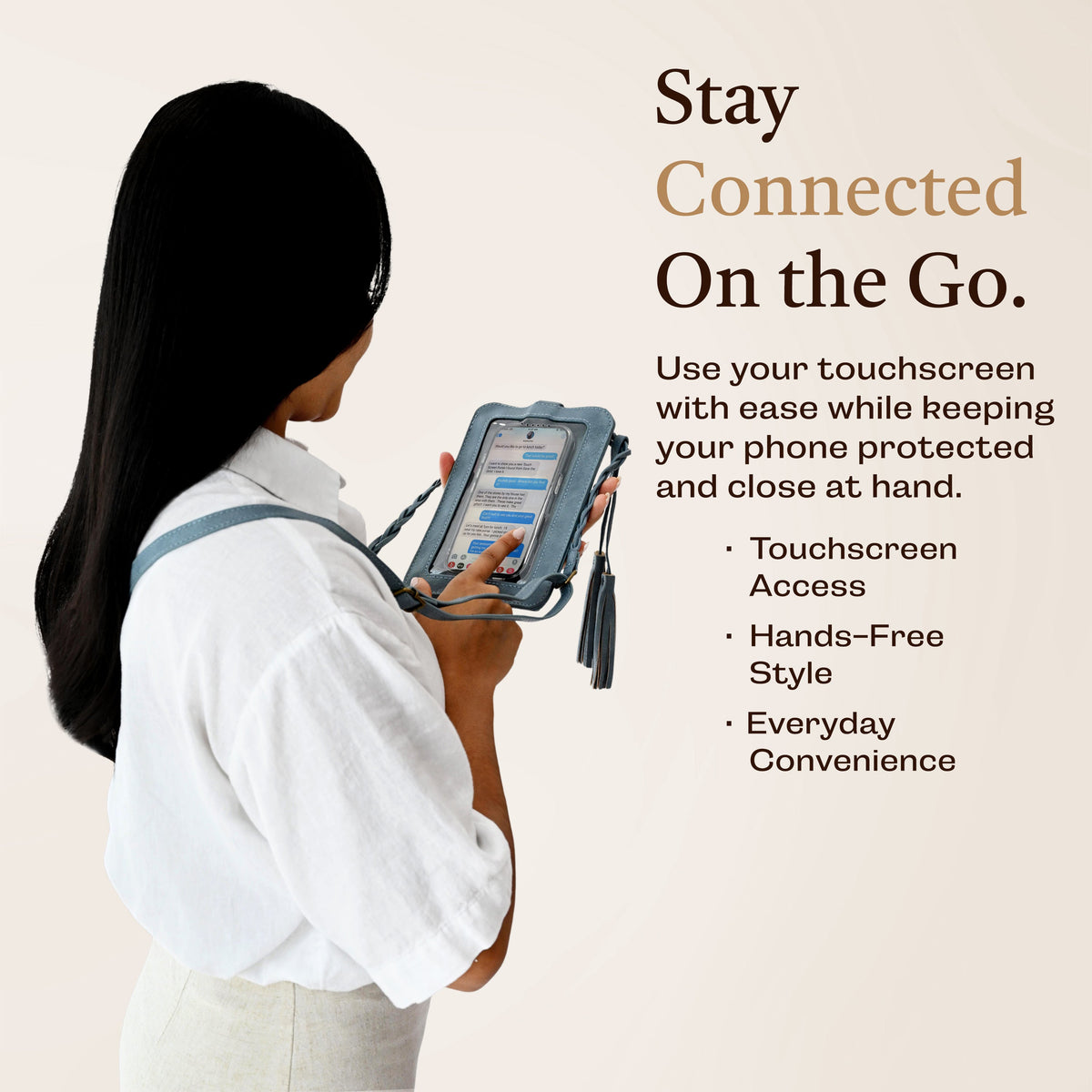 Free Spirit Touch Screen Crossbody Purse