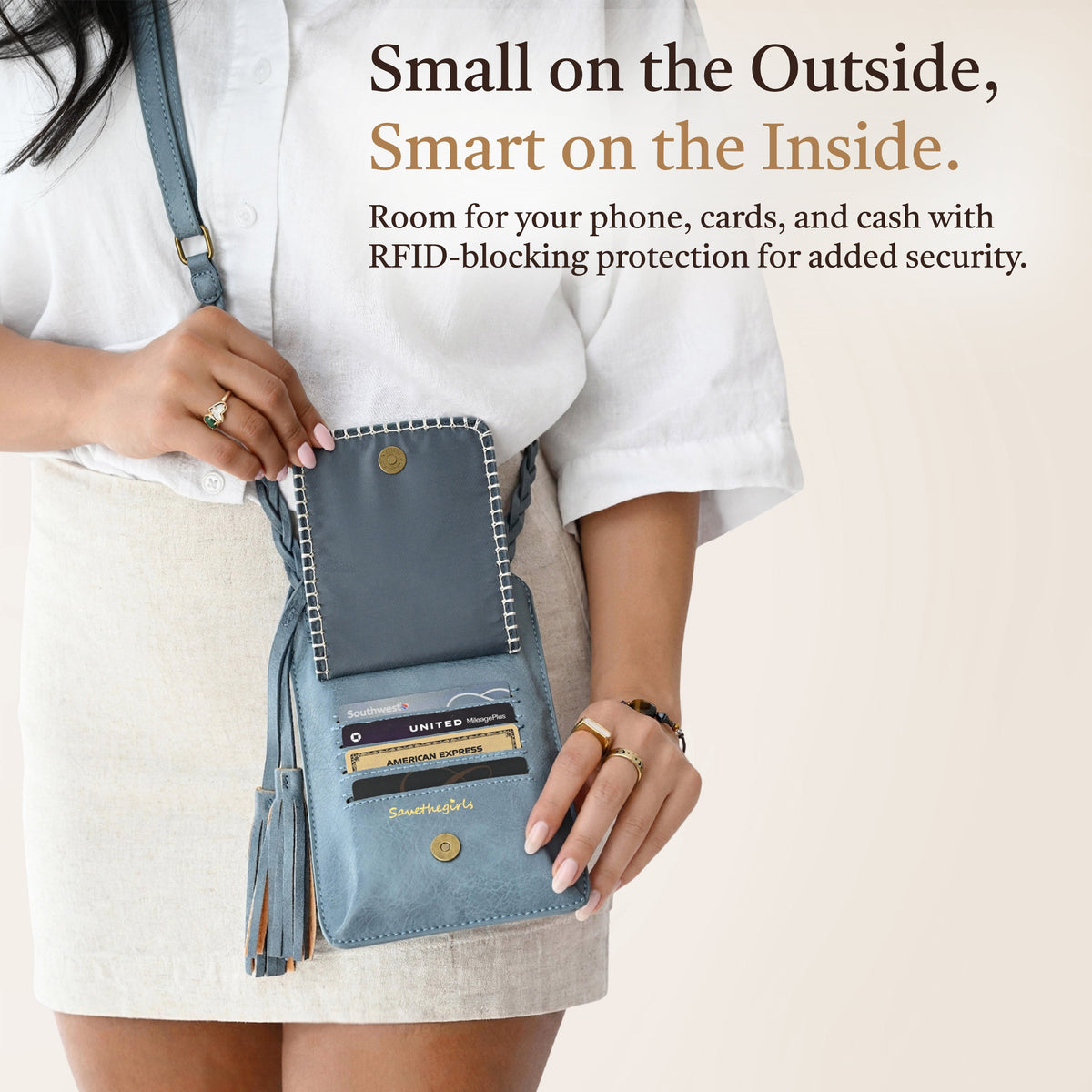 Free Spirit Touch Screen Crossbody Purse