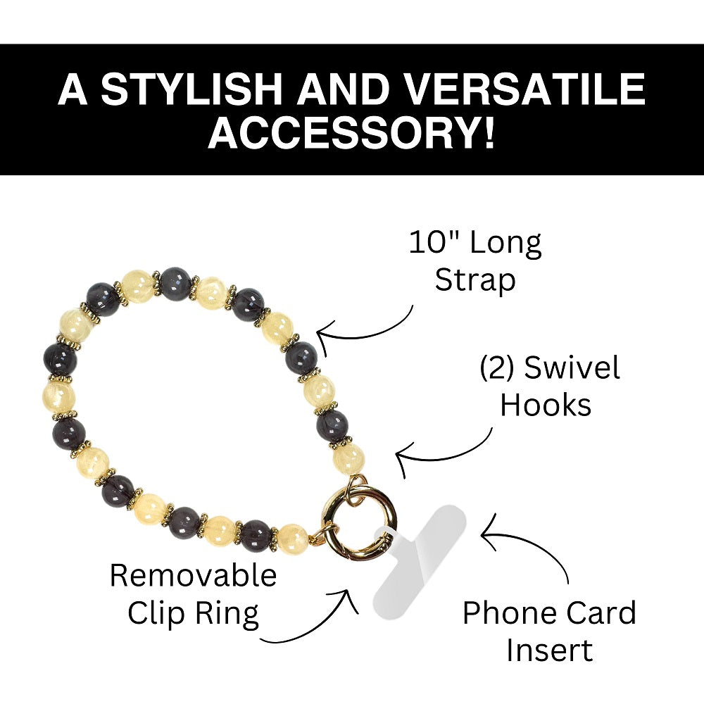 Clip & Go Beaded Phone Wristlet
