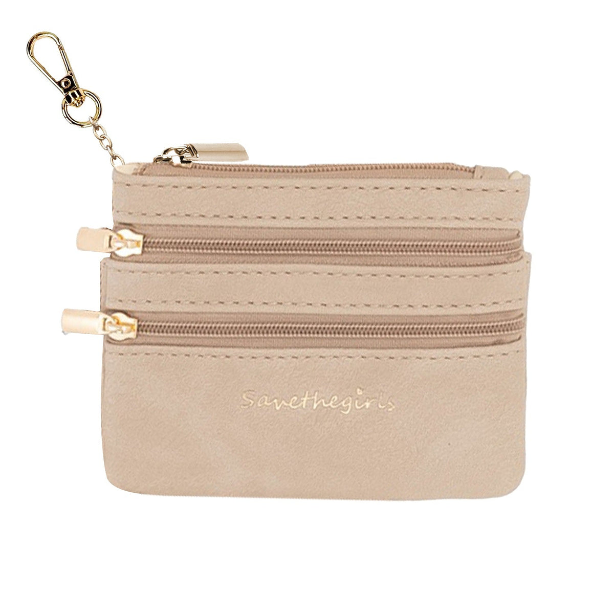3-Compartment Zippered Pouch