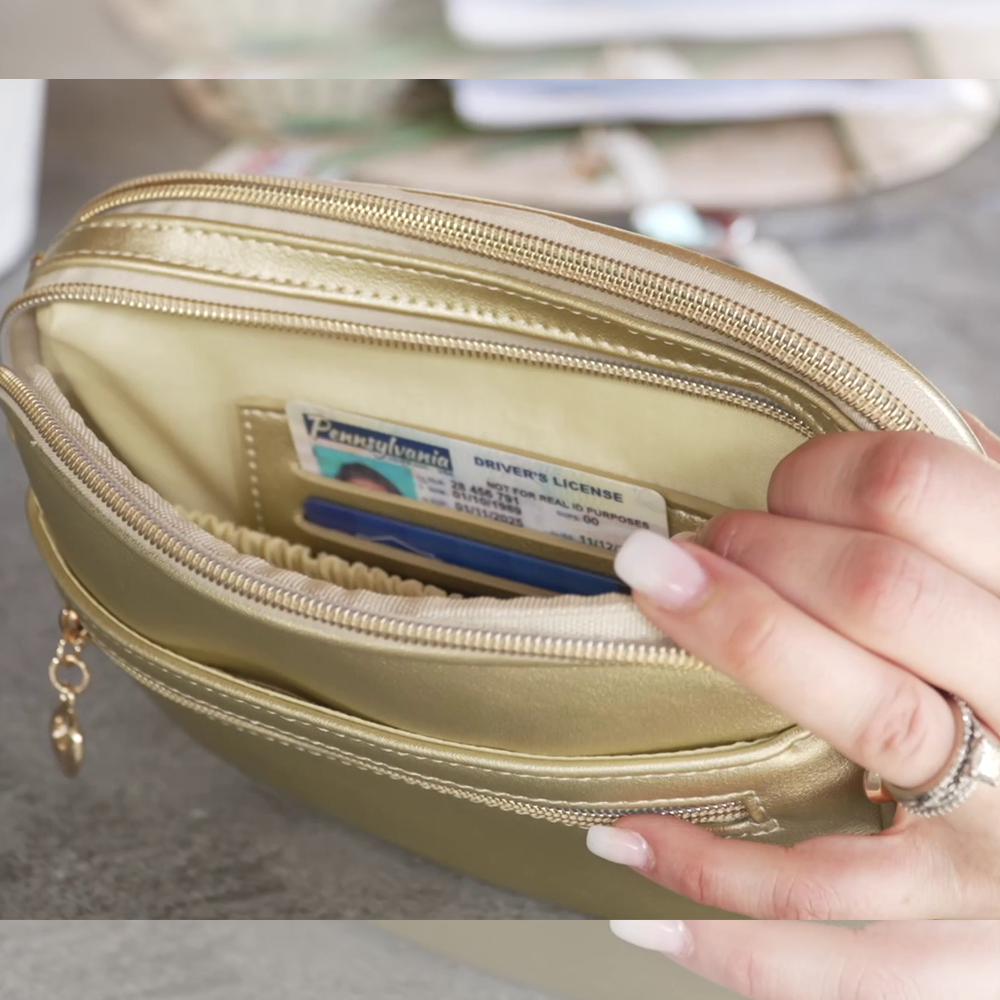 Traveler's Treasure RFID Crossbody Sling Purse