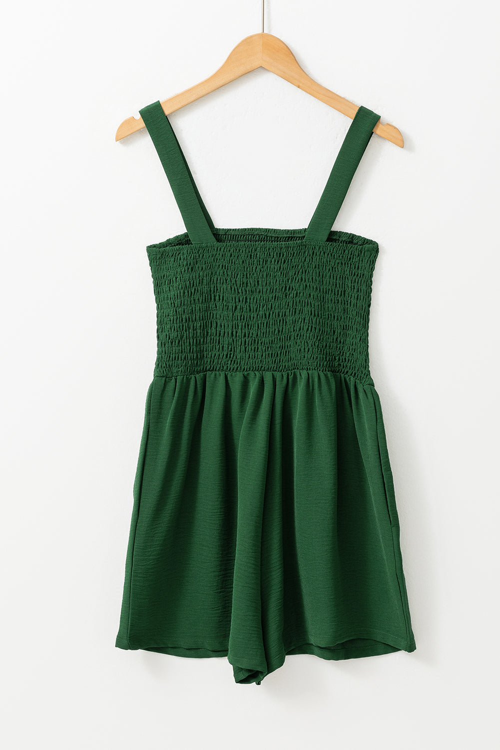 Smocked Square Neck Romper