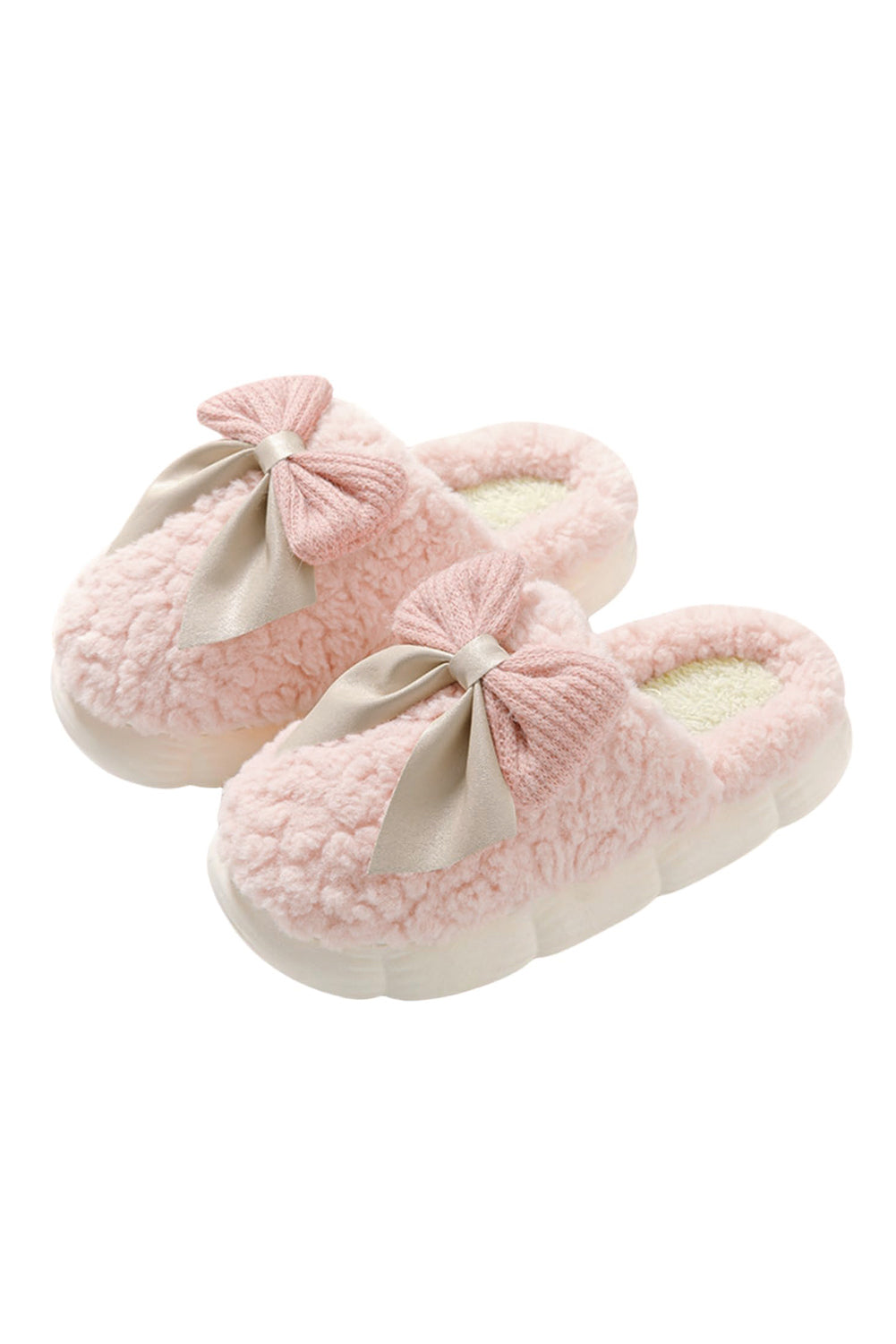 Bowknot Plush  Slippers