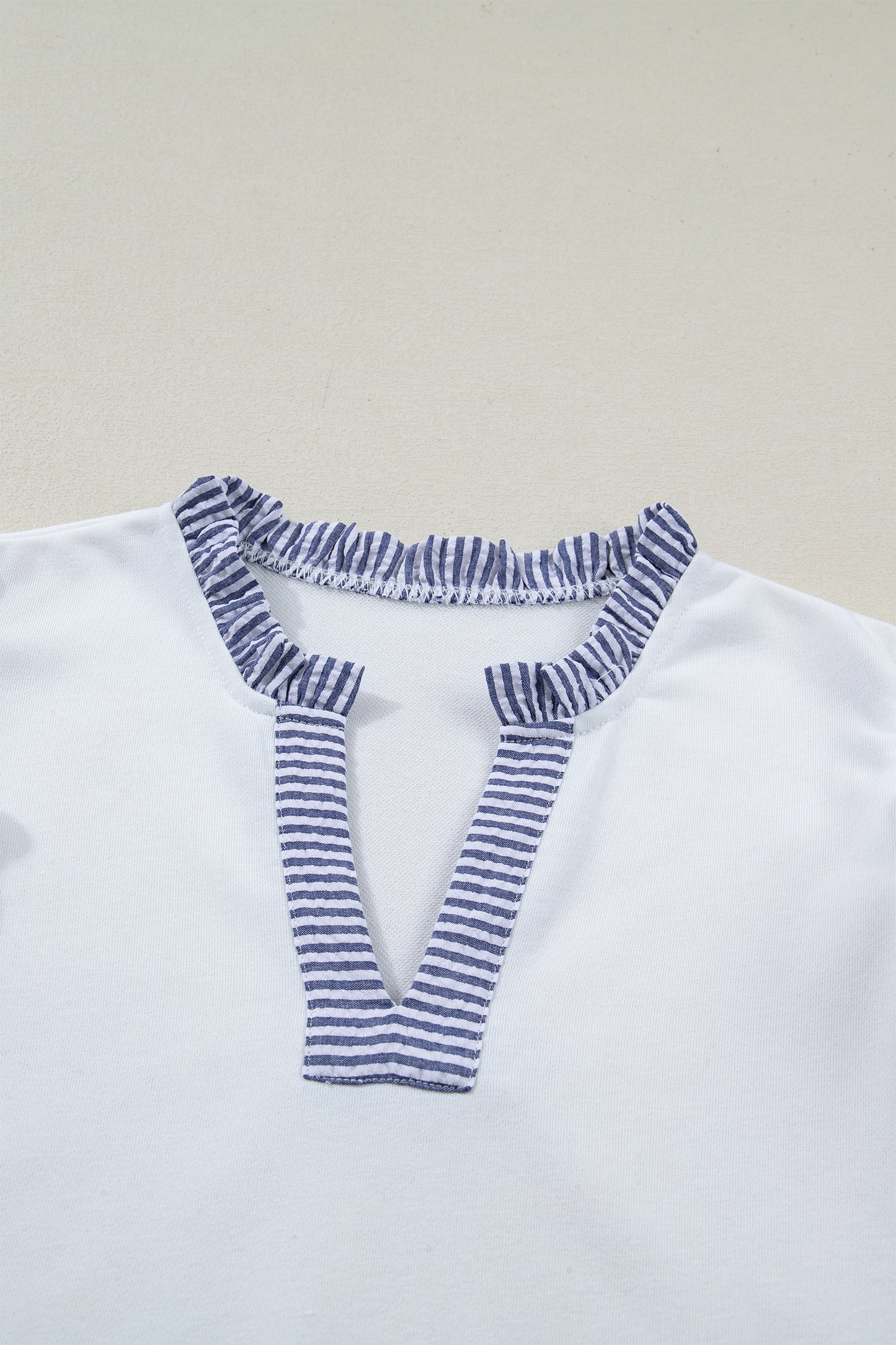 Ruffle Trim Sleeveless White Dress