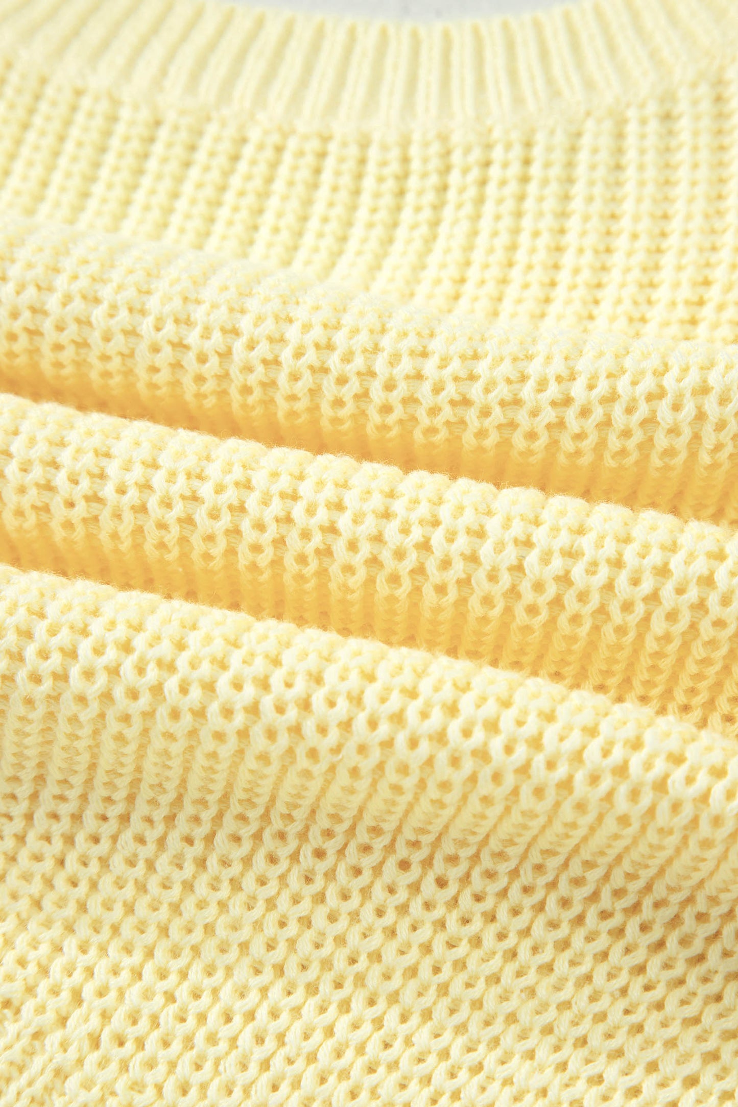 Yellow Cream Tie-Back Knit Tank