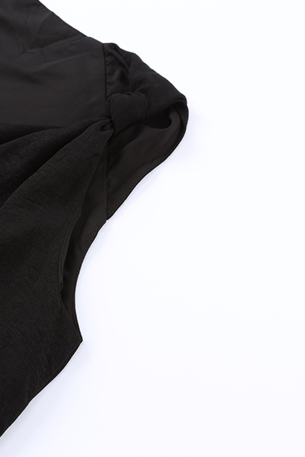 Knotted Shoulder V-Neck Sleeveless Top