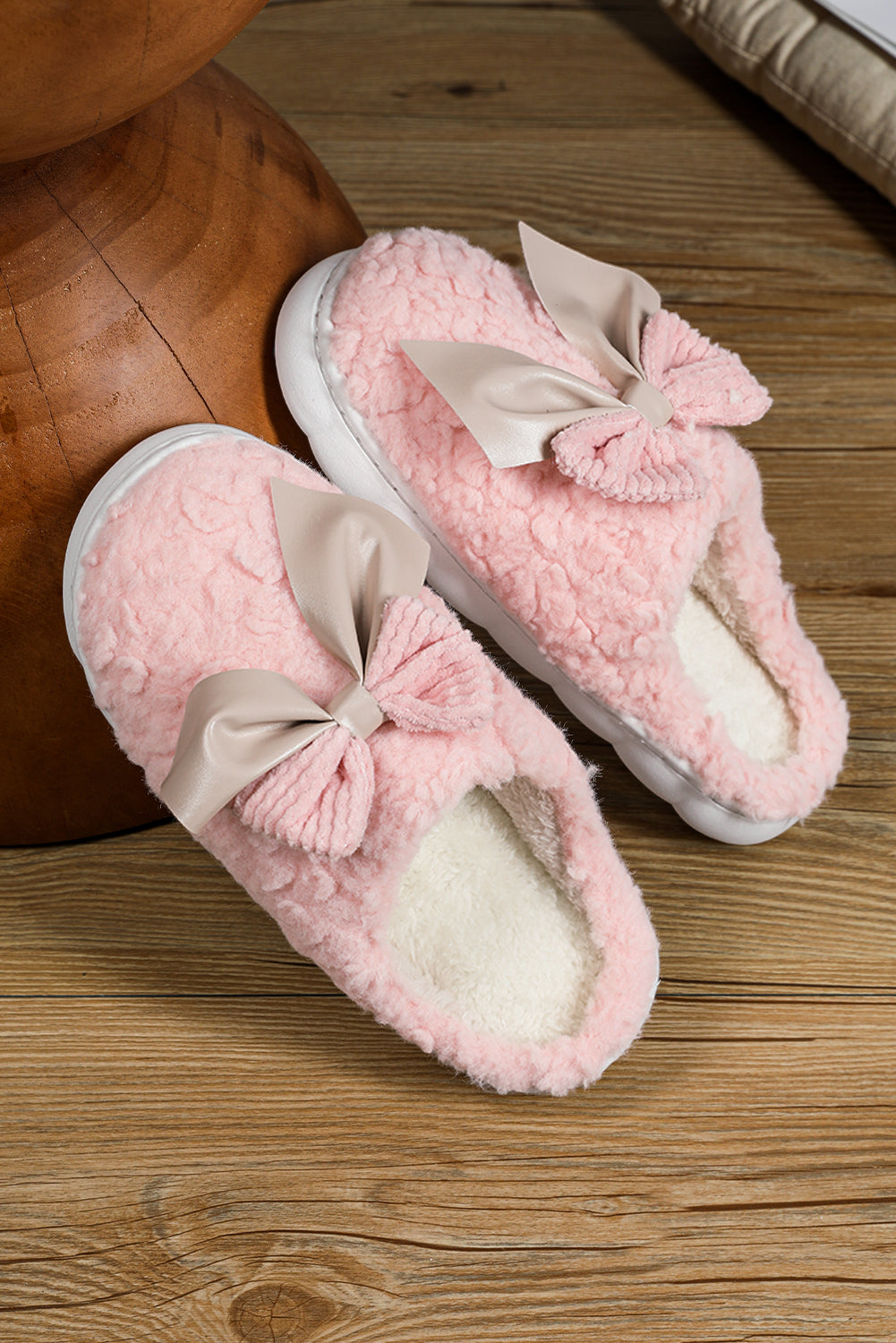 Bowknot Plush  Slippers