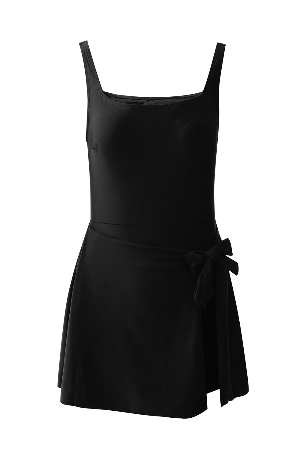 A-Line Side Tie Swim Dress