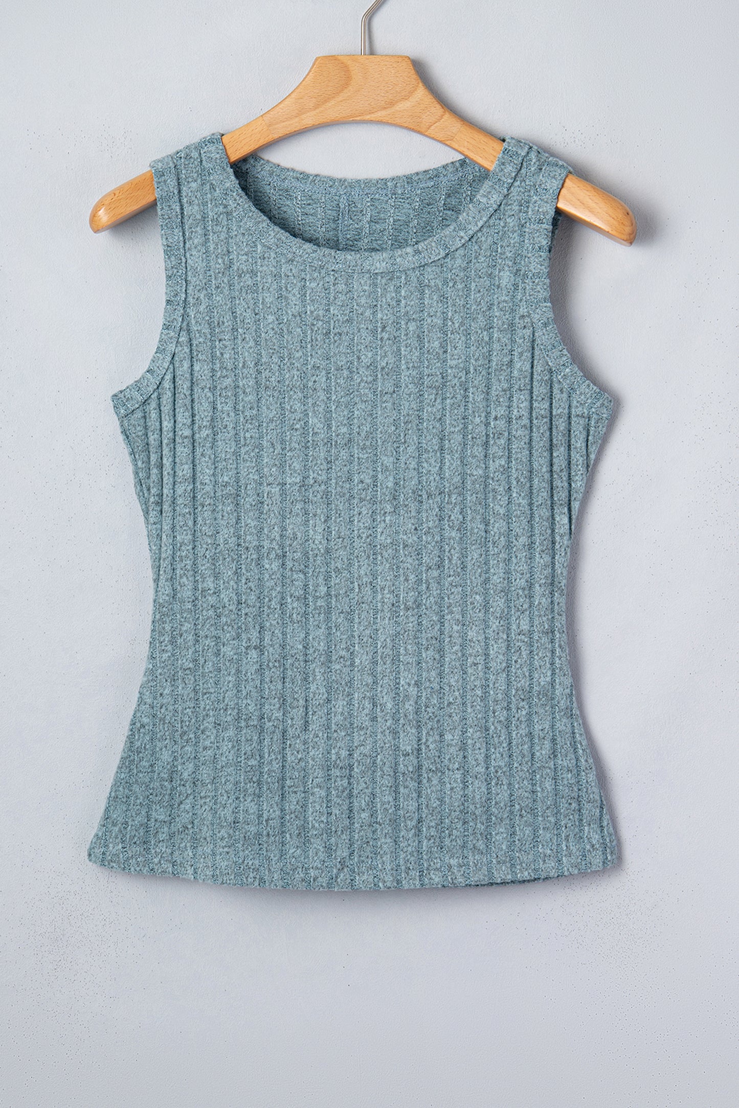 Mineral Wash Ribbed Slim Fit Tank Top